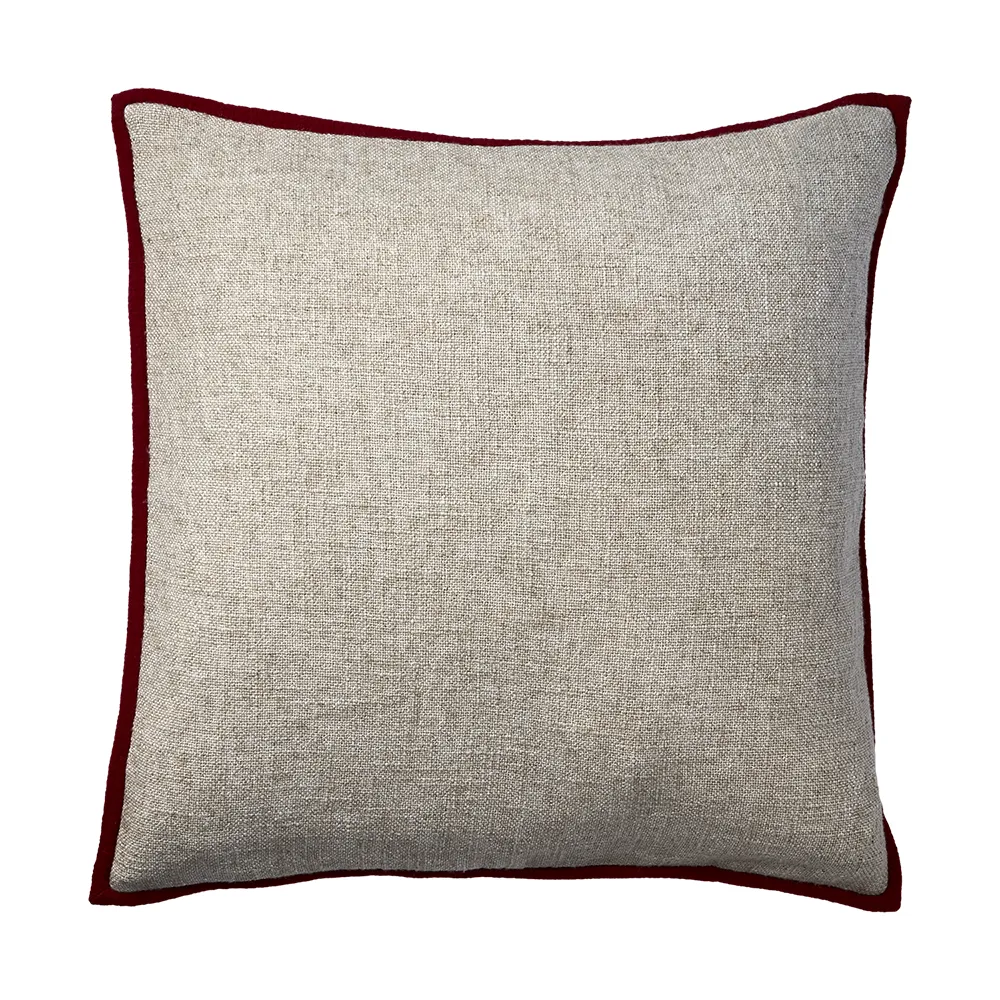 NOEL cushion cover natural/red 50x50 cm