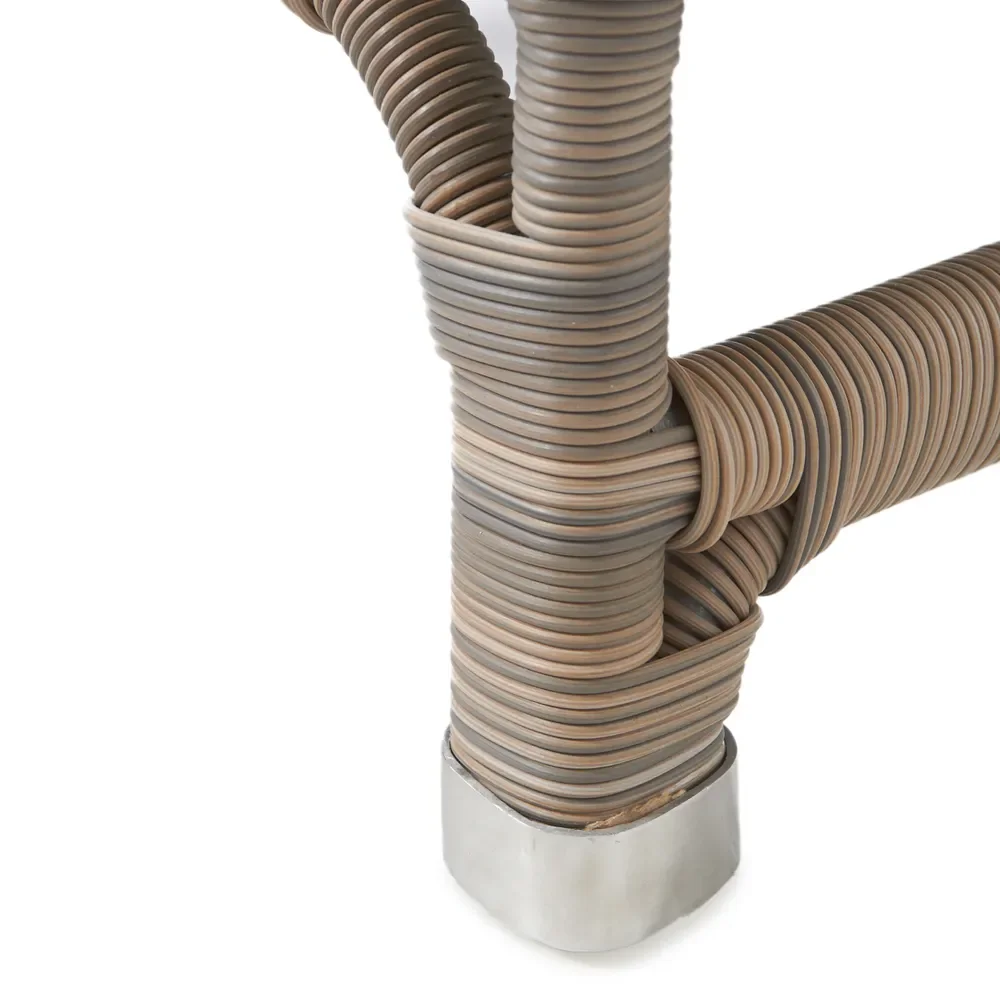 Nicolas wingback armchair artificial rattan