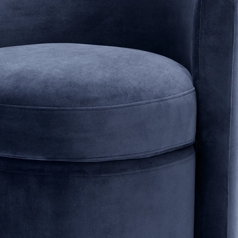 High Armchair Arcadia Savona midnight blue