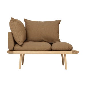 Lounge Around 1.5-seater sofa Oak/Sugar Brown