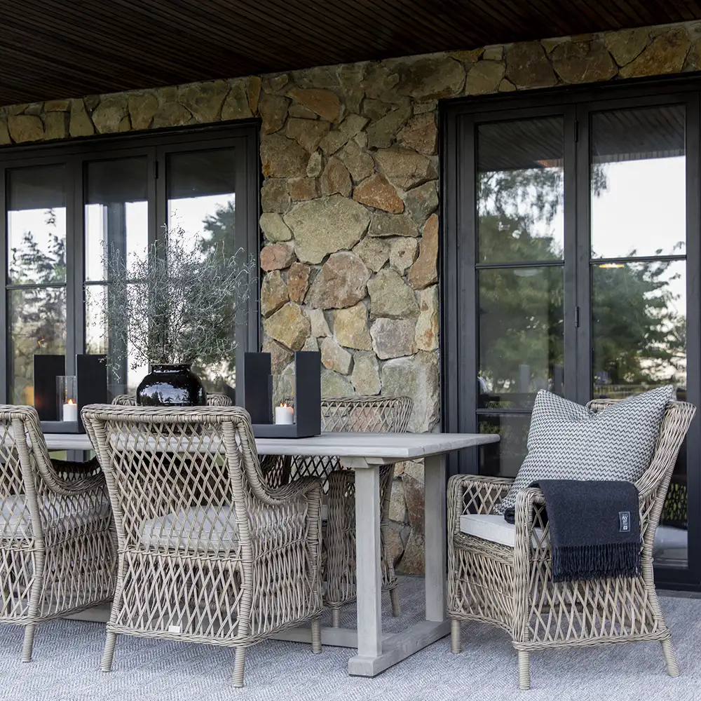 Marbella armchair in synthetic rattan