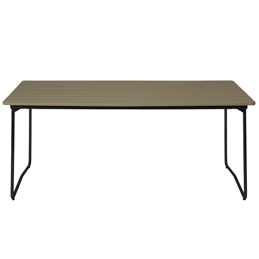 Table B31 170 Green lacquered oak / Black frame