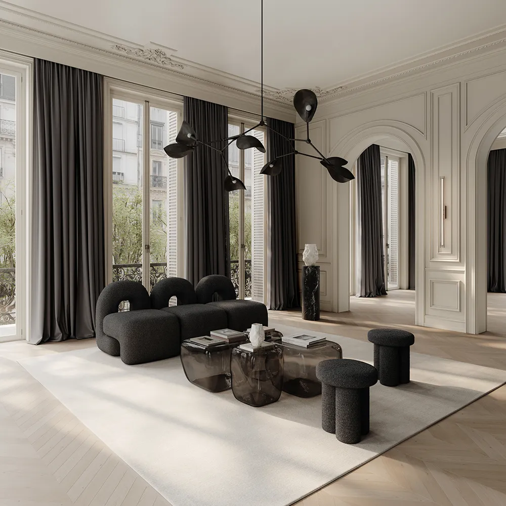 Daiku Lounge Armchair - Deep Taupe