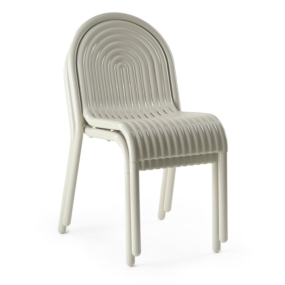 Groove Side Chair Putty
