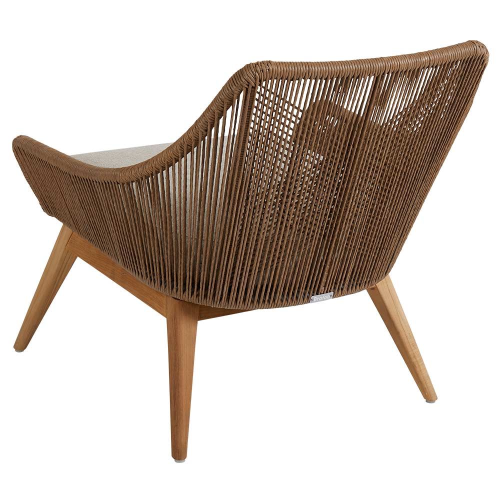 Hassel armchair in teak/Outdoor rattan 