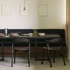 Bok Dining chair Brown oak/Warm Brown fabric 