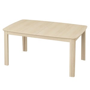 SM107 Dining table 101x160-316-368 cm Solid white oiled oak