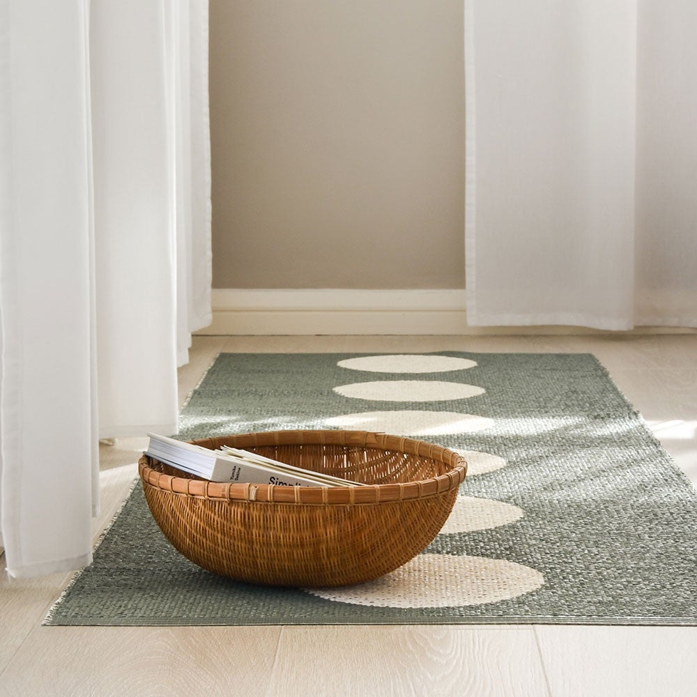 Vera Carpet 70x150 cm army / vanilla