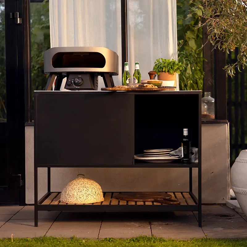 Prep outdoor kitchen black 