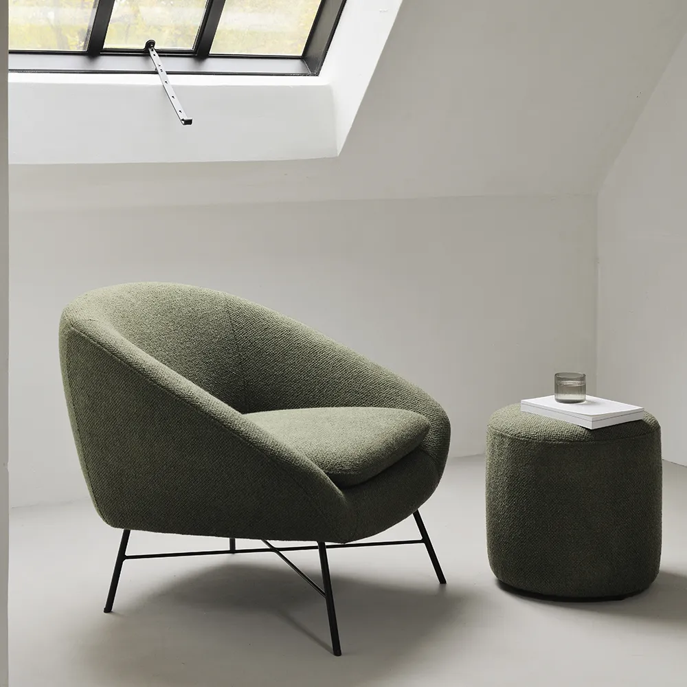 Barrow Pouf Ø40 cm Pine Green 