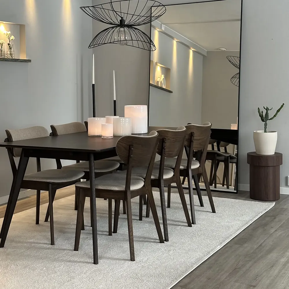 Yumi dining table 190x90 cm brown oak