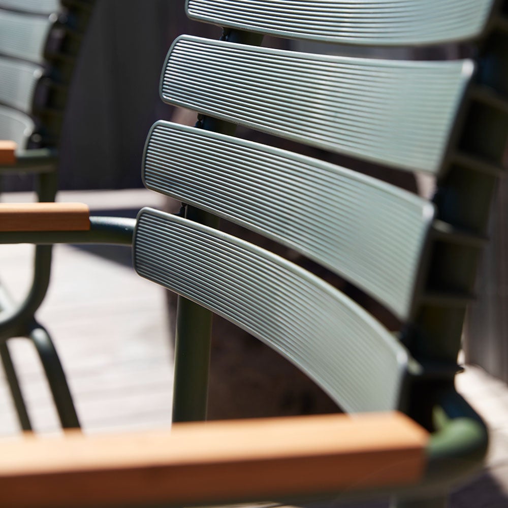 ReCLIPS Dining Chair Black/Black Aluminium Bamboo
