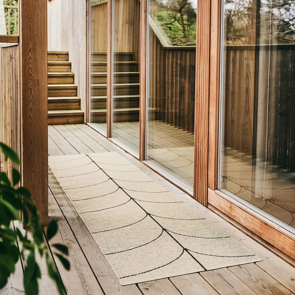 Woven Rug Leif Dark Brown 70x270 cm