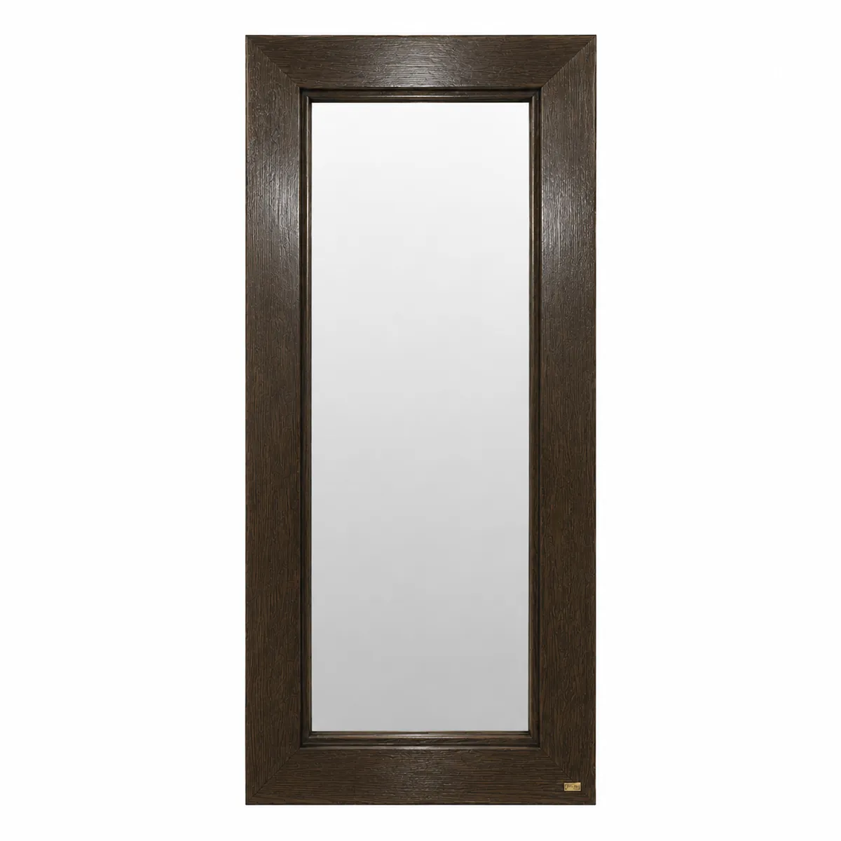 Full-Length Mirror Hunter with Oak Frame US brown