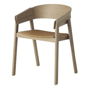 Cover armchair - Refine Leather Cognac Oak