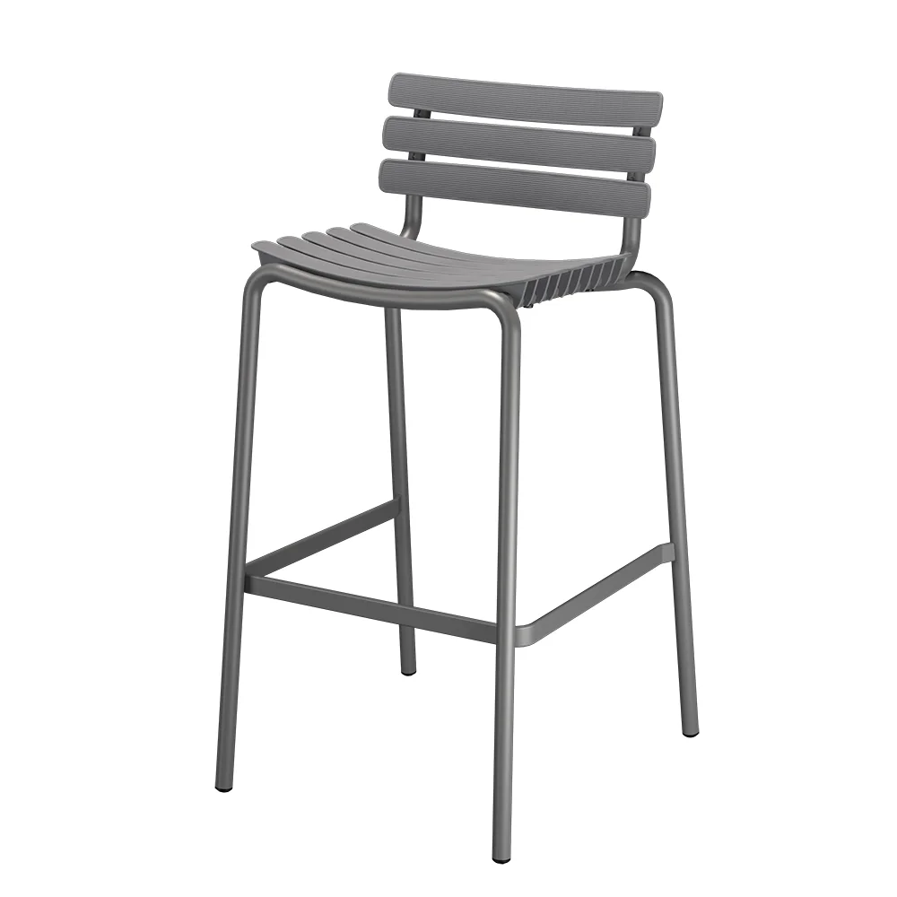  ReCLIPS bar stool Dark grey