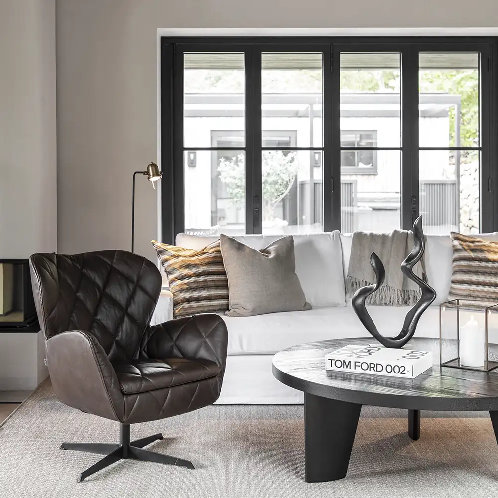 Jade Armchair Espresso leather