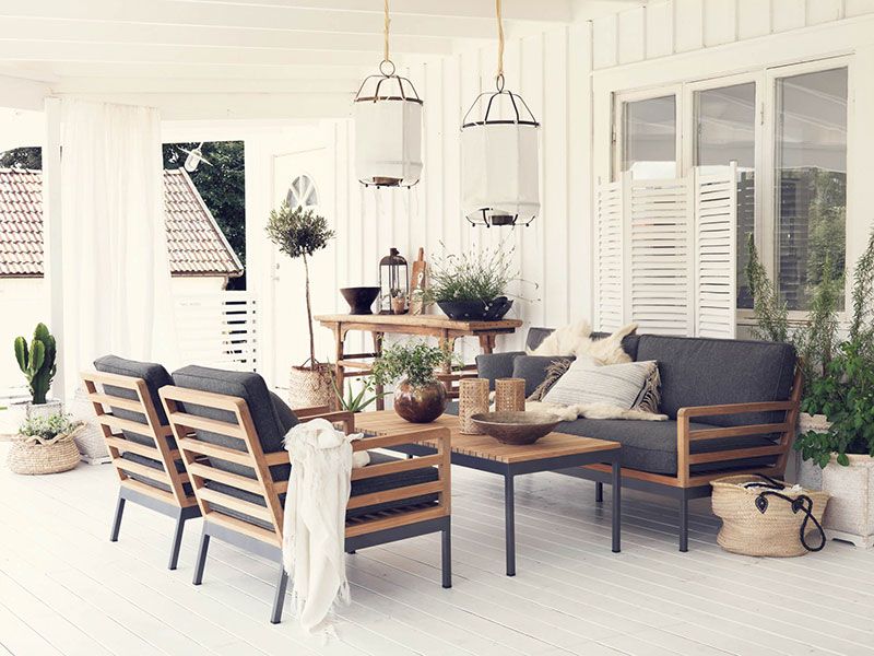 Zalongo armchair natural/grey teak