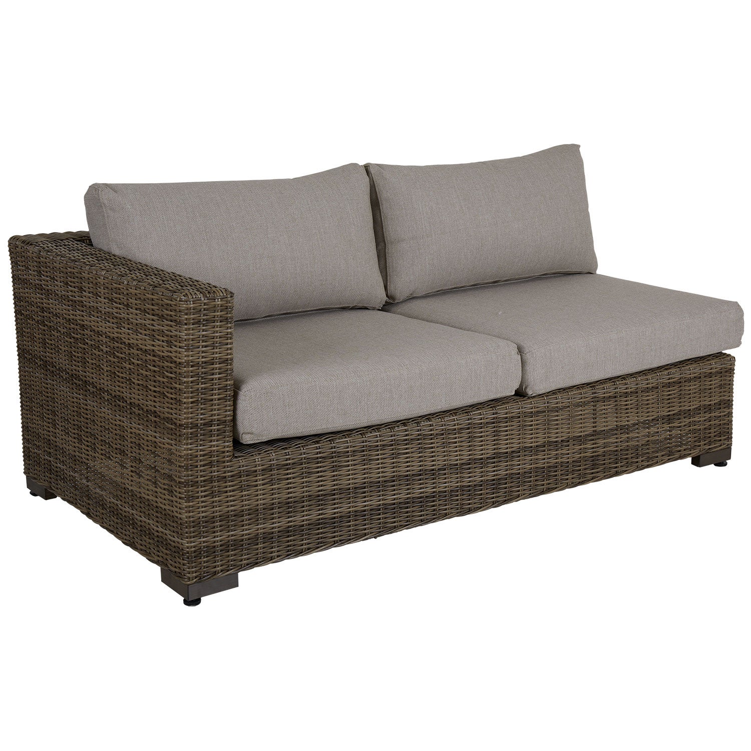 Ninja end pieces h+v rustic synthetic rattan incl. water-repellent pads