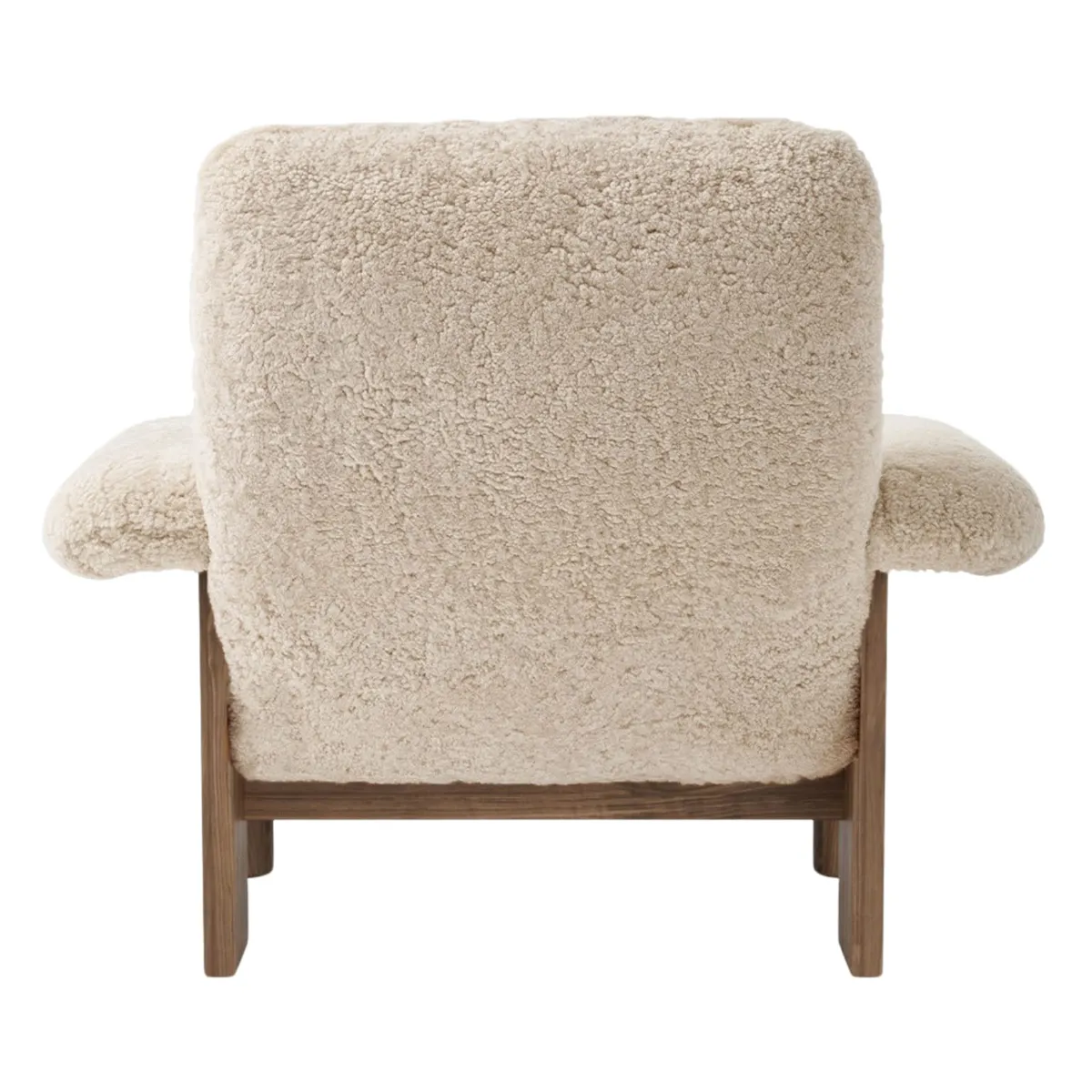 Brasilia Lounge Chair Walnut, Sheepskin Nevotex Nature
