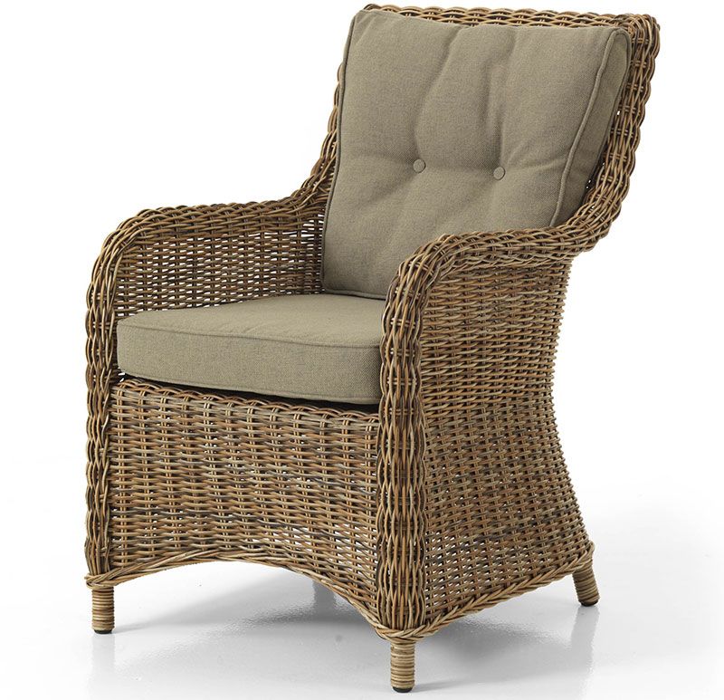 Modesto Armchair Brown Rattan 