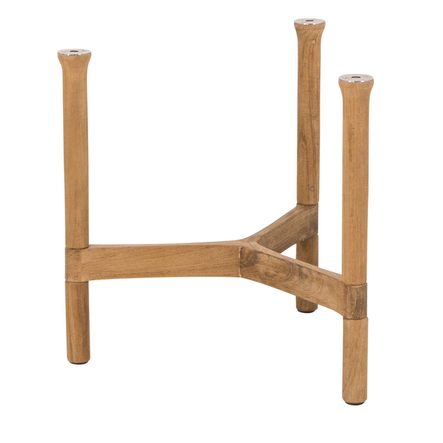 Twist small coffee table base teak