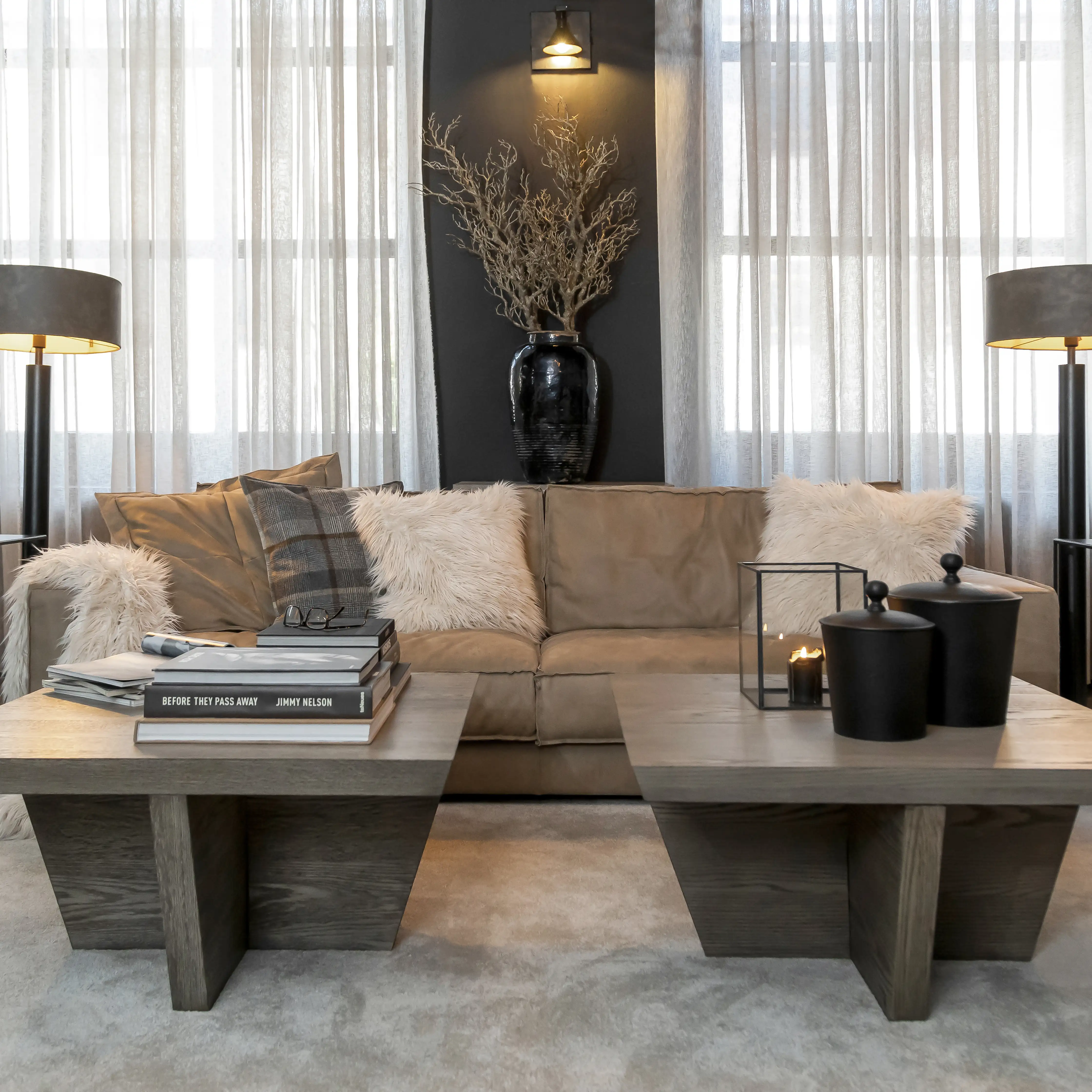 Trent Coffee Table 90X90 Cm Antique Grey