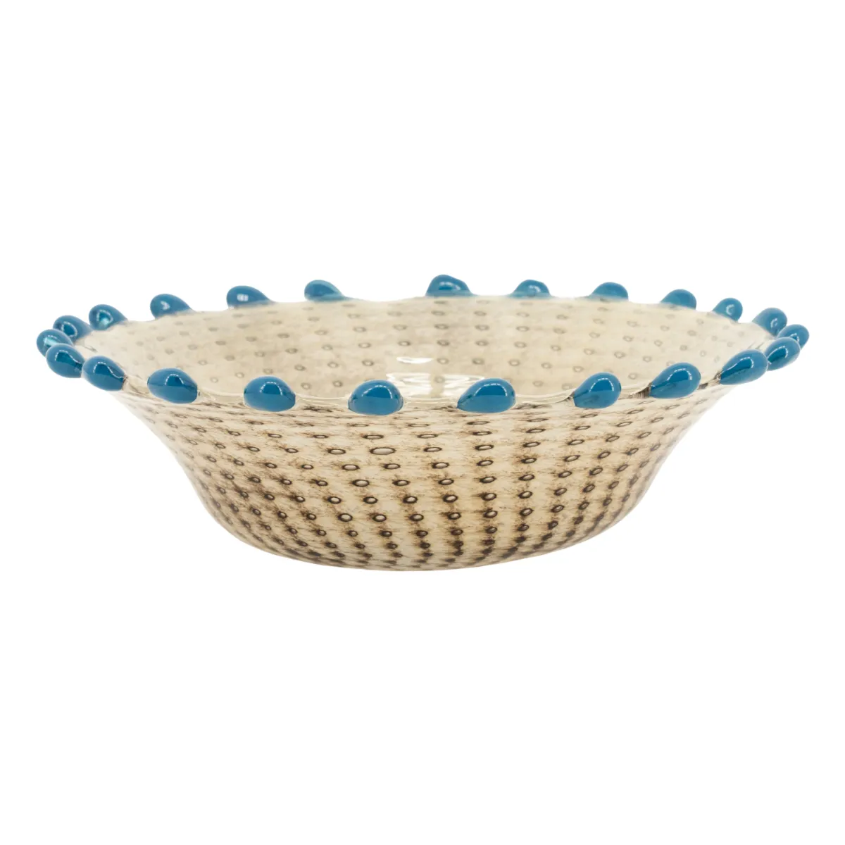 Dapple bowl 29x11,5 cm glass multicolour
