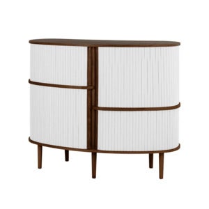 Audacious Highboard Cabinet Dark Oak/Sterling