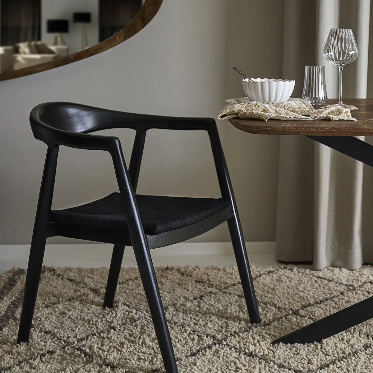 PORTLAND Armchair Black