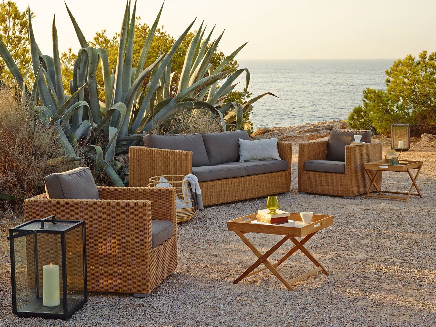 Chester 3-seater Lounge sofa Natural