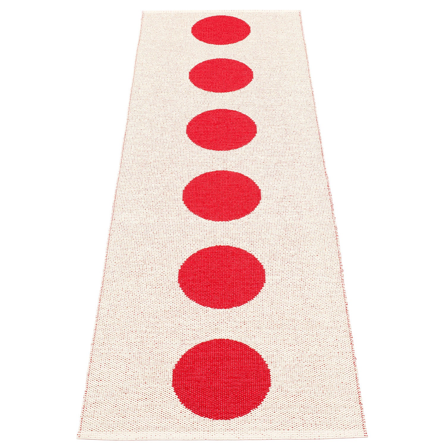 Vera Carpet 70x225 cm red / vanilla