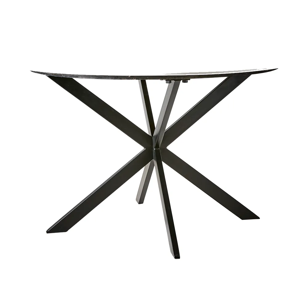 MILAN table white/black Ø120