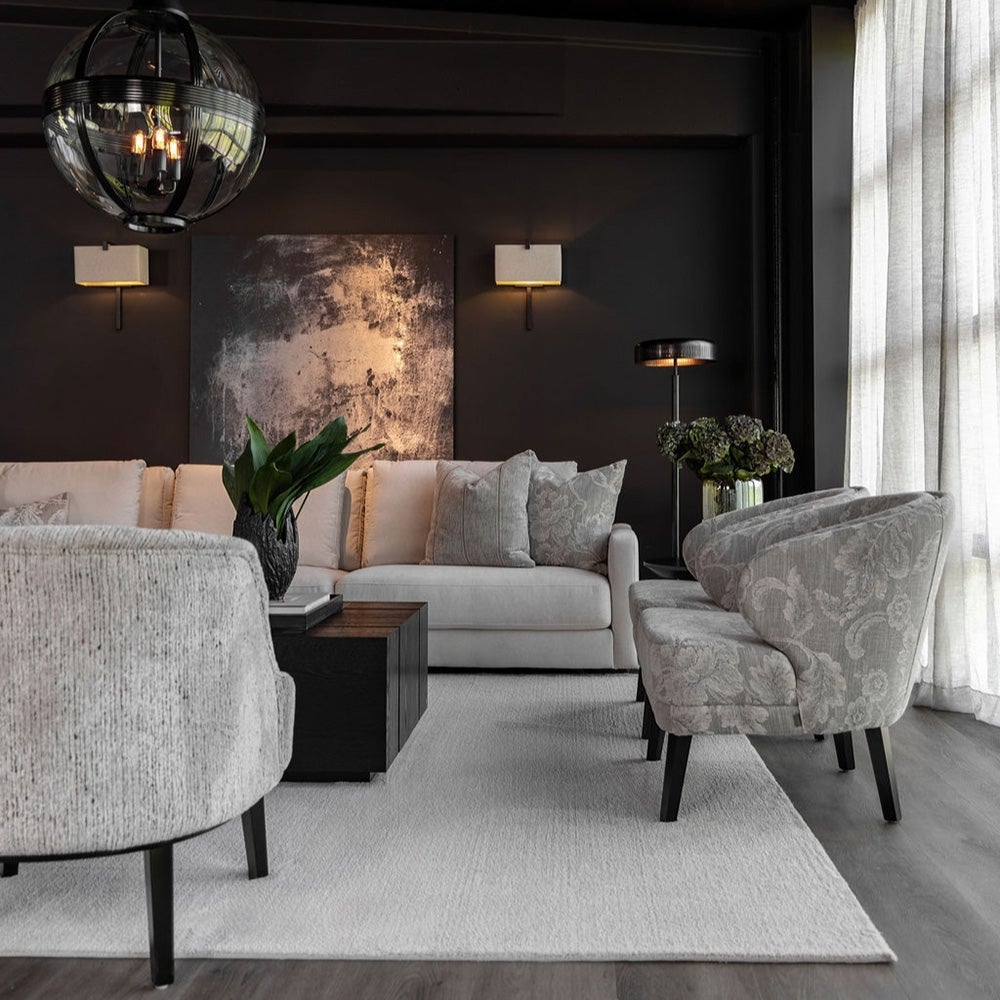 Serena Stripe cushion cover 50x50 cm-Oyster