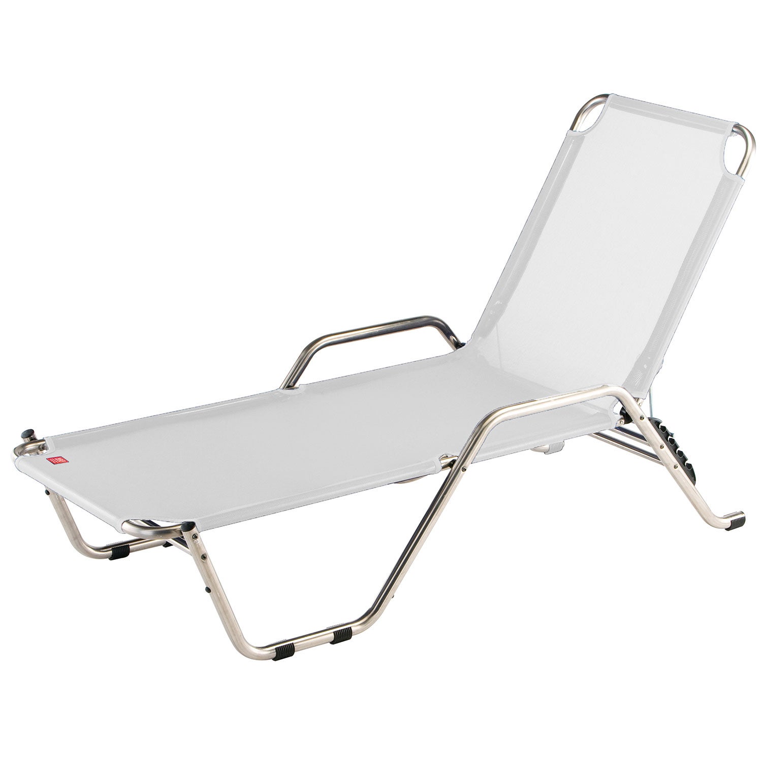 River sunbed white aluminium