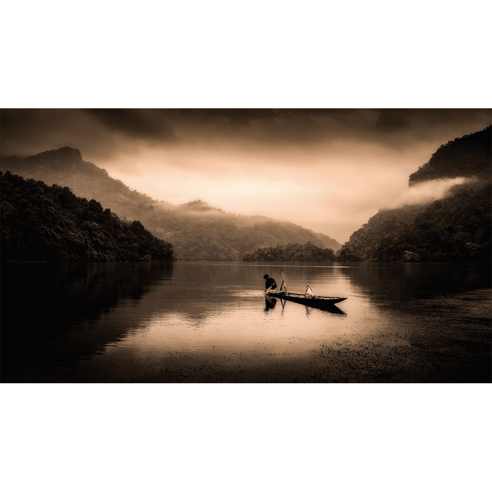 Wall decor Fisherman 150 X 100 Cm