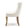 George dining chair rich tweed antique white