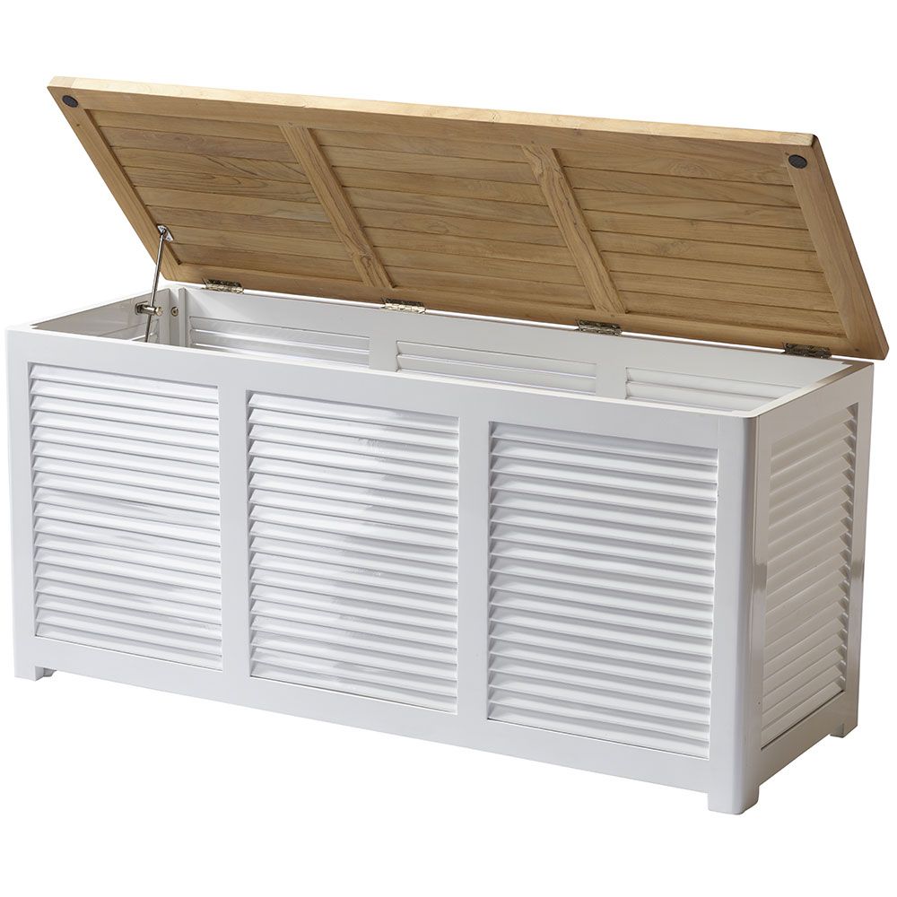 Classic Storage Box teak/white