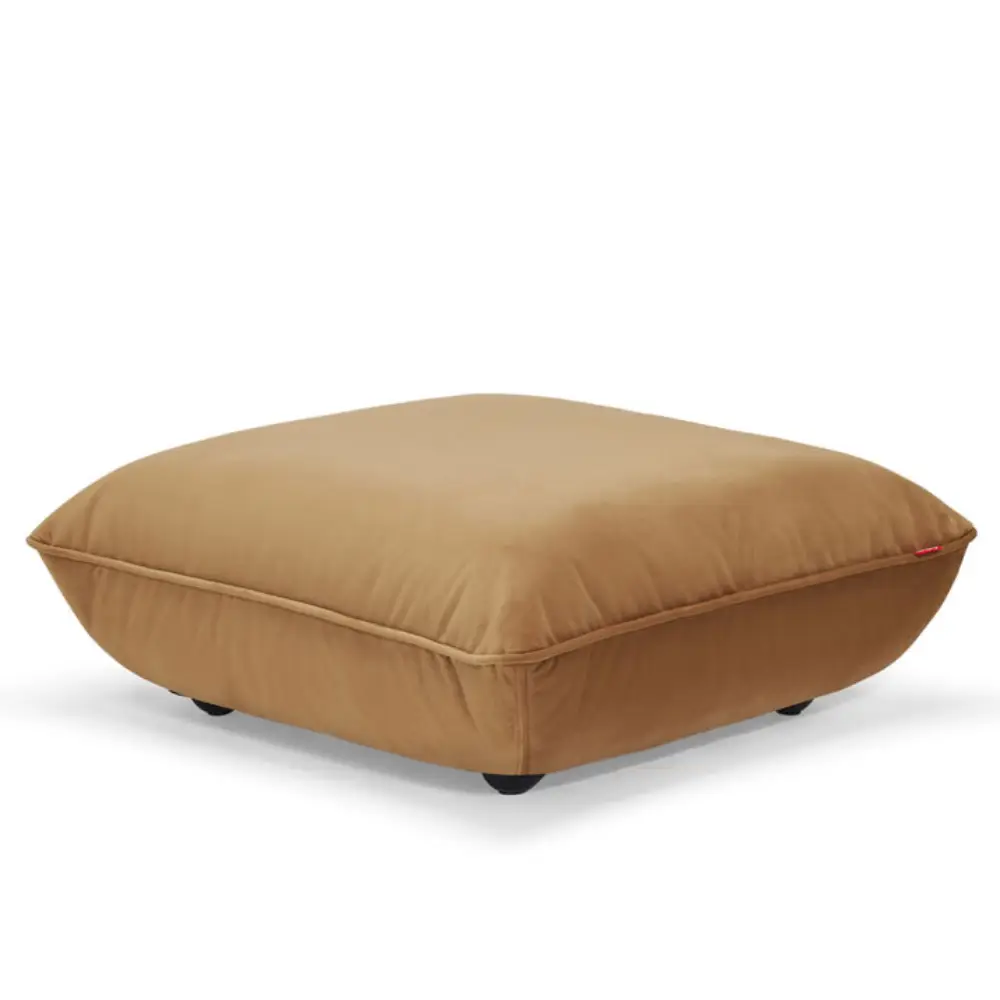 sumo Hocker velvet recycled almond