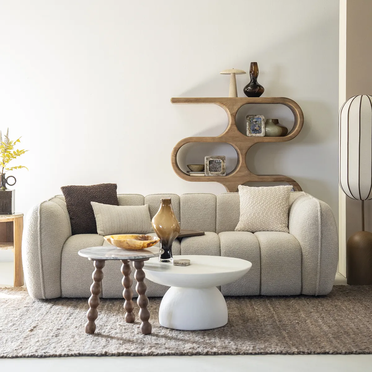 Sofa Cubetto (2.5-Seater) Taupe