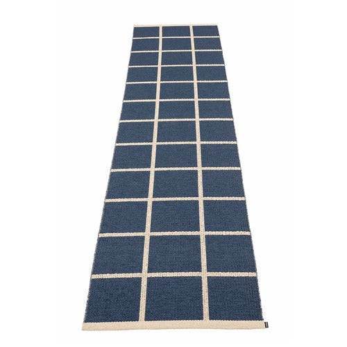 Woven Rug Criss Dark Blue 70x300 cm