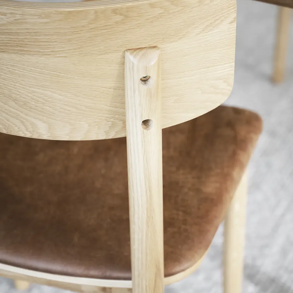 Wolcott dining chair oak/brown