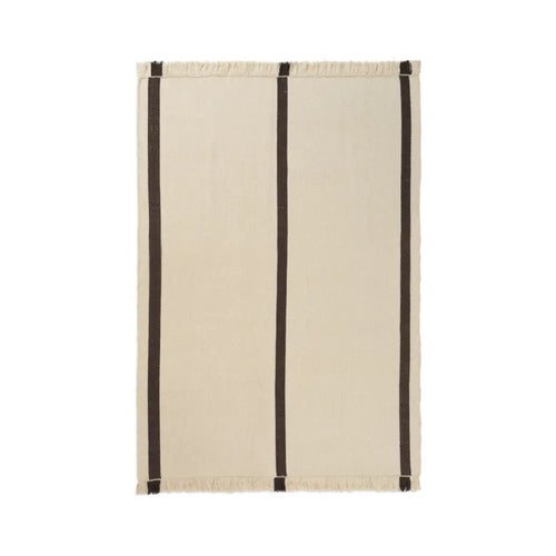 Calm Kelim Mat 140x200 cm - Off-white/Coffee