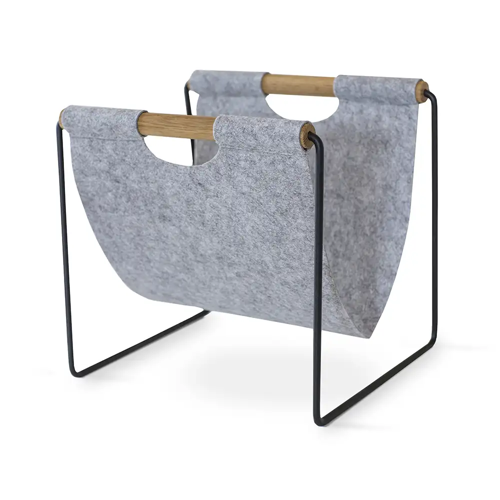 Twist Magazine rack oiled oak