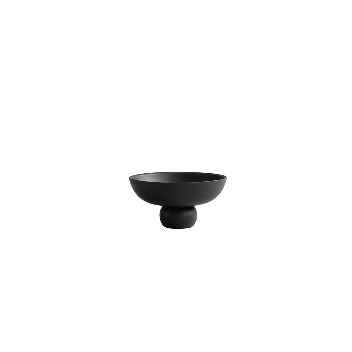 Hand-painted Decorative Bowl Baburu Mini Black Ø 20 cm