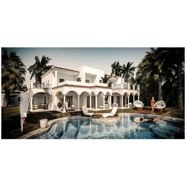 Wall decor Afternoon in Palm Beach 180x75 cm