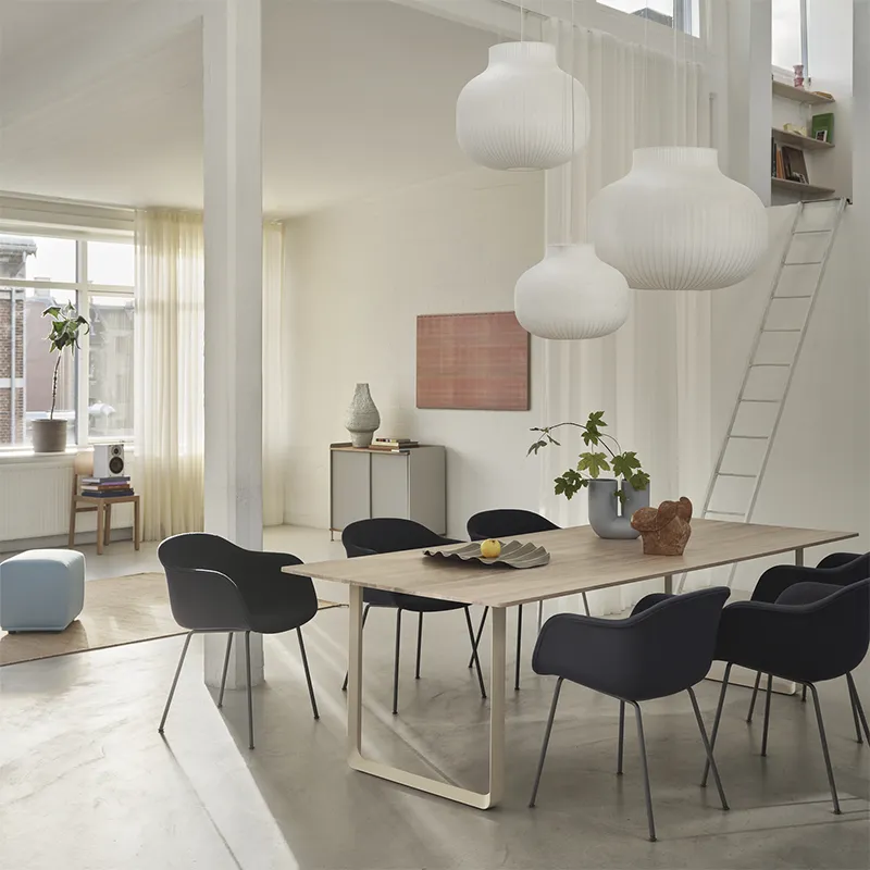 Strand Pendant Lamp 80 cm White