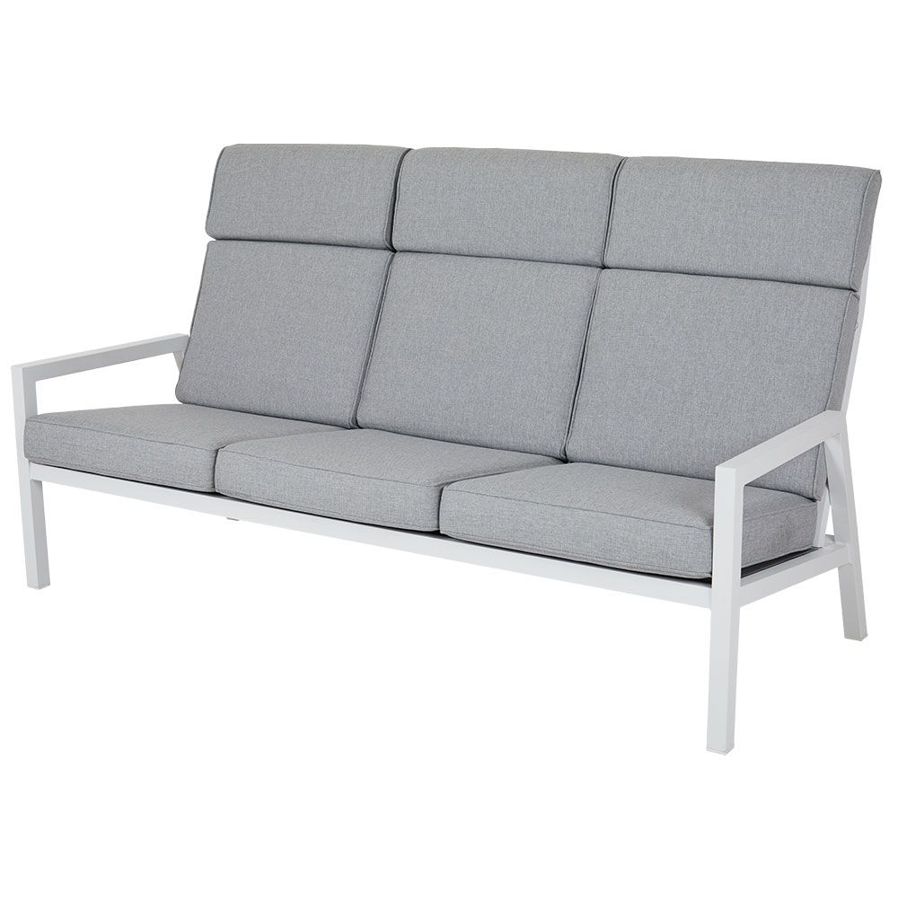Belfort 3-seater sofa high white
