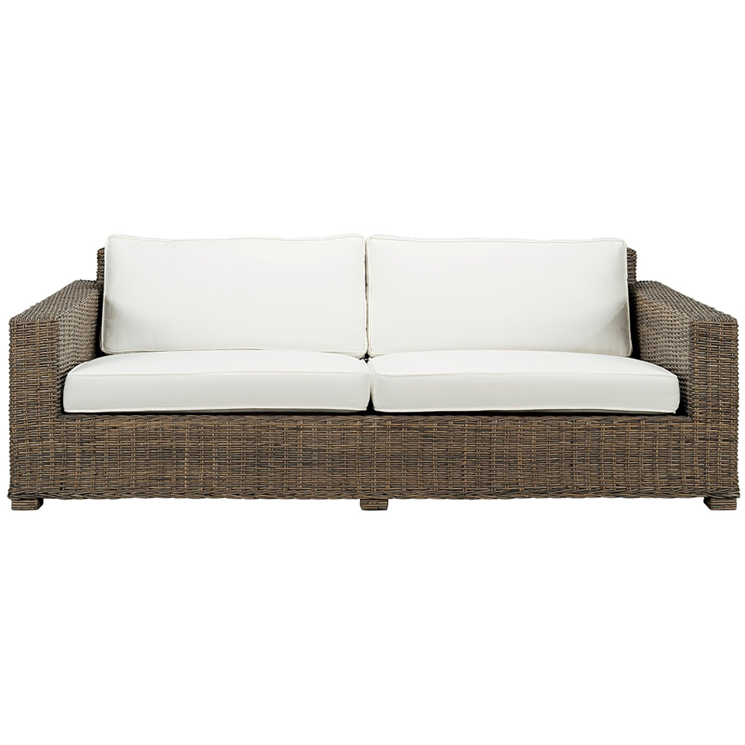 Hudson 3-seater sofa in rattan