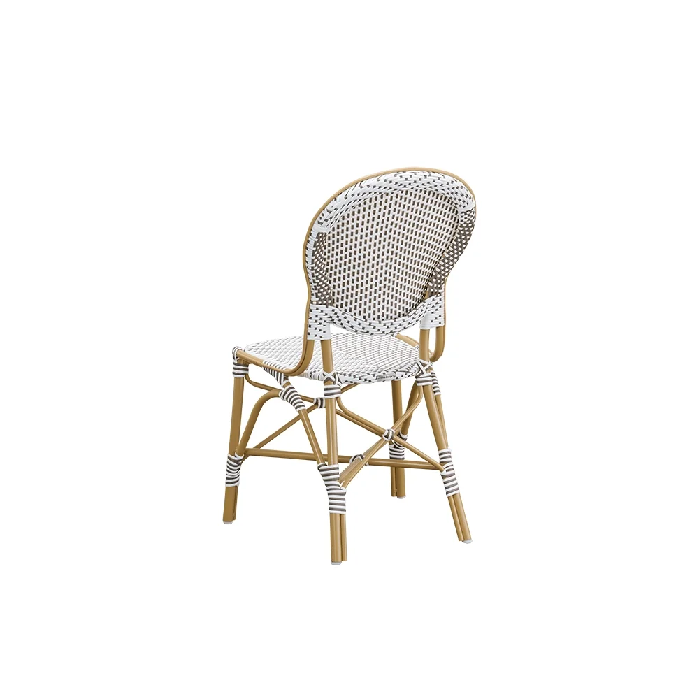  Isabell chair white w/cappucino dot